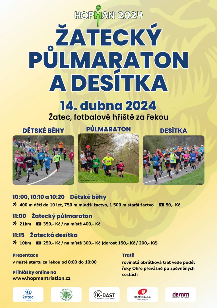 Žatecký půlmaraton a desítka 2024